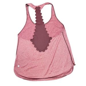 Lululemon Eyelet Lace Razorback Tank Purple Heathered Size 4